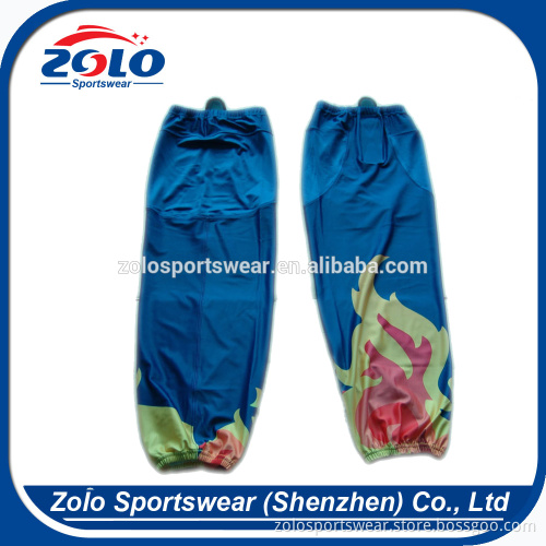 Cheap Custom Full Dye Sublimated Adult Men's Polyester Hockey Socks